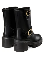 Soho Moto 70MM Leather Booties