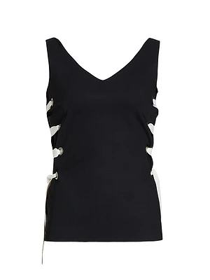 Agaty Lace-Up Top
