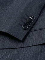 Slim-Fit Suit Micro-Patterned Wool