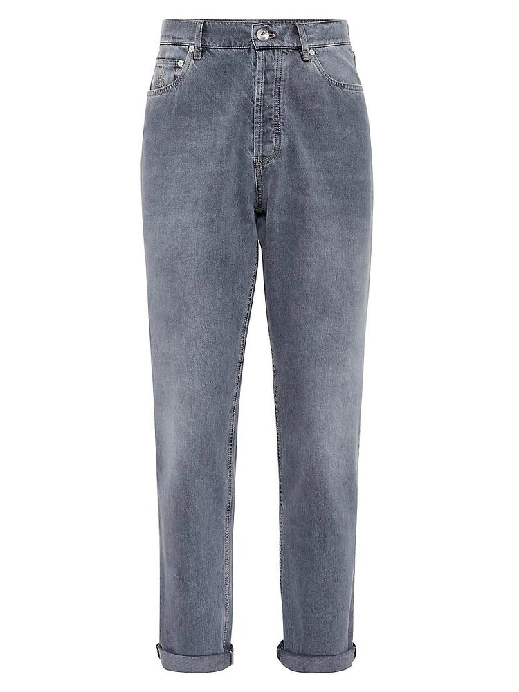 Iconic Fit Five Pocket Jeans