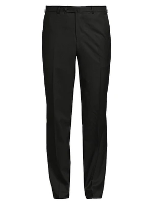 Basic Extended-Tab Wool Trousers