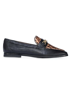 Zephyr Haircalf Chain Loafers