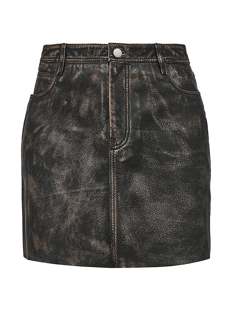 Bonnie Leather Skirt