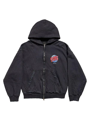 Planet Earth Zip-Up Hoodie Regular Fit