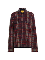 Plaid Cashmere Work Shirt