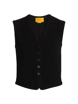 Cashmere Knit Tailored Vest