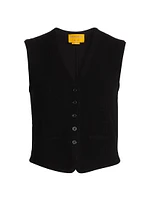 Cashmere Knit Tailored Vest