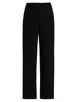 Cashmere Tailored Wide-Leg Pants