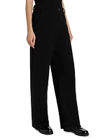 Cashmere Tailored Wide-Leg Pants