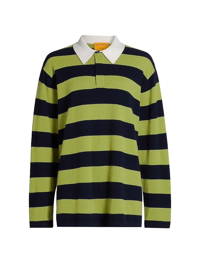 Striped Cashmere Rugby Sweater