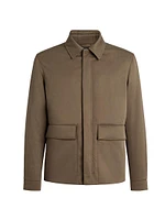 Silk and Cashmere Blouson Jacket