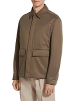 Silk and Cashmere Blouson Jacket