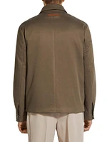 Silk and Cashmere Blouson Jacket