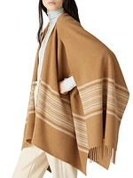 Daisy Striped Cashmere Cape