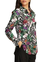 Gabriela Botanical-Print Long-Sleeve Shirt