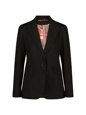 Penelope Jacquard Single-Breasted Jacket