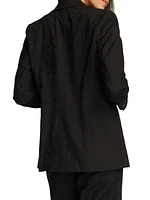 Penelope Jacquard Single-Breasted Jacket