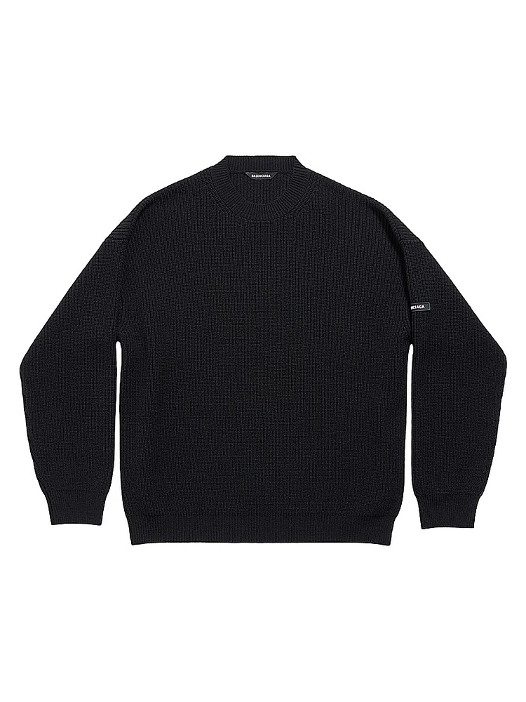 Patch Crewneck Sweater