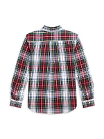 Little Boy's & Oxford Cotton Plaid Shirt