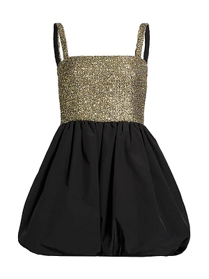 Christine Metallic Tweed Minidress