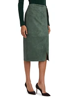 The Danica Wrap Suede Skirt