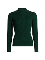 The Yana Rib-Knit Mock-Turtleneck Sweater