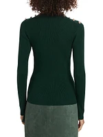 The Yana Rib-Knit Mock-Turtleneck Sweater