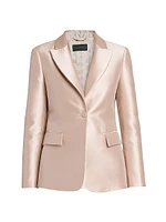 Mikado Single-Breasted Jacket
