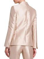 Mikado Single-Breasted Jacket