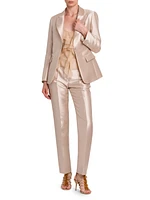 Mikado Single-Breasted Jacket