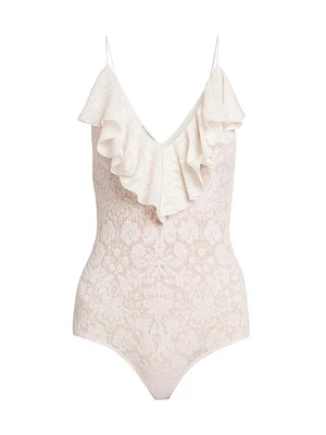 Floral Lace Sleeveless Bodysuit