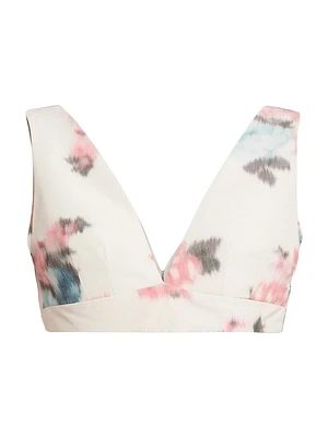 Floreal Taffeta Top