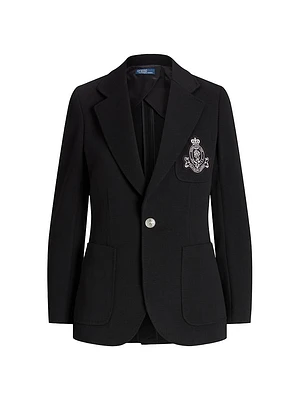 Logo Single-Breasted Blazer