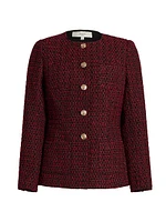Wrenley Metallic Wool-Blend Tweed Jacket