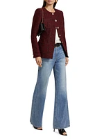 Wrenley Metallic Wool-Blend Tweed Jacket