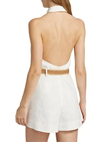 Acacia Linen Halter Romper