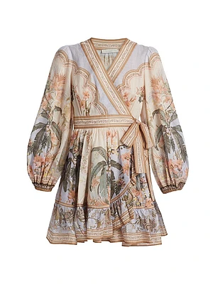 Wylie Wrap Frill Mini-Dress