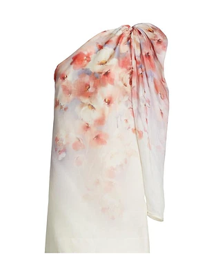 Crush Floral Asymmetric Minidress