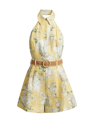 Acacia Floral Halter Romper