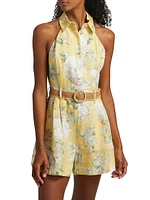 Acacia Floral Halter Romper