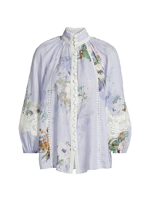 Everley Lace-Trim Blouse