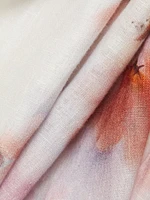 Crush Floral Linen Midi-Dress