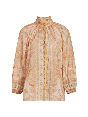 Acacia Paisley Billow Blouse