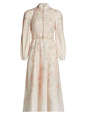 Crush Floral Midi Shirtdress
