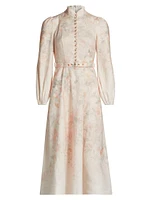 Crush Floral Midi Shirtdress