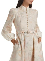 Crush Floral Midi Shirtdress