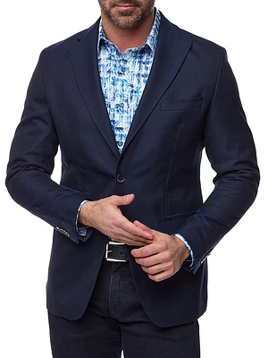 Jetset Wool-Blend Single-Breasted Blazer