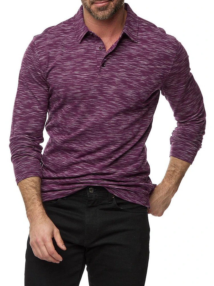 Thales Cotton-Blend Knit Polo Shirt