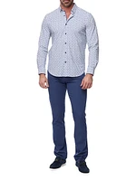 Harlan Abstract Button-Front Shirt
