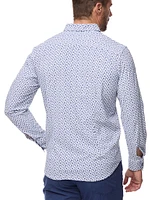 Harlan Abstract Button-Front Shirt